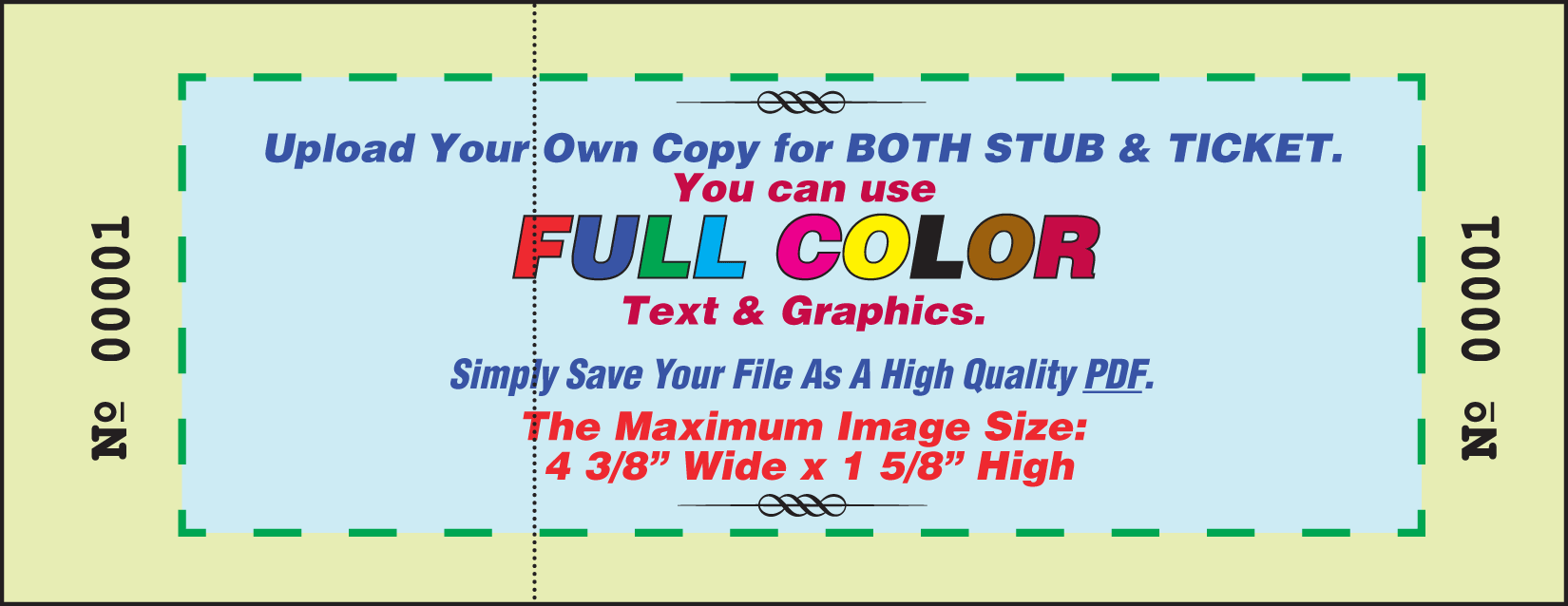 custom raffle ticket books