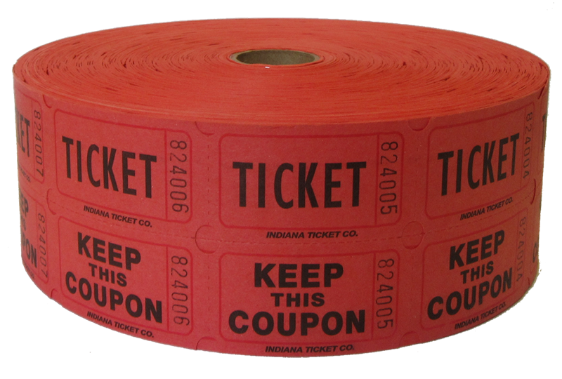 personalized ticket rolls