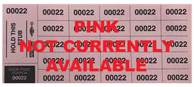 500 Basket Raffle Tickets, Pink