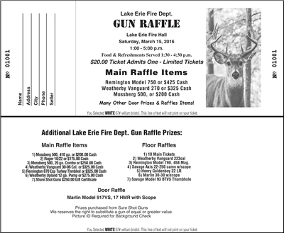 Jumbo Ticket Black LS Style A, Two Sided