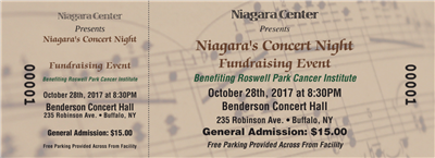 Event Ticket, Full Color - Musical Event