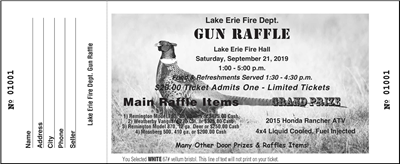 Jumbo Ticket Black LS Style B, One Sided