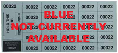 100 Basket Raffle Tickets, Blue