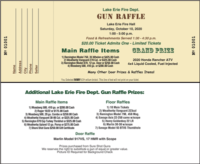 Jumbo Ticket Color LS Style C, Two Sided