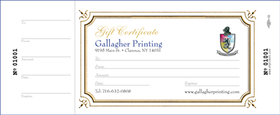 Gift Certificate #3 - Border B