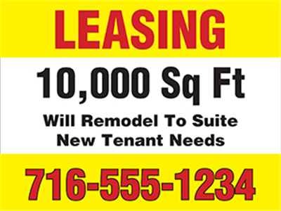 Signs, Landscape - Template #2