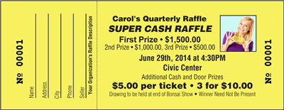 Raffle Tickets, Color - Artwork Right