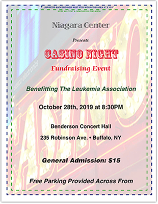 Full Color Flyers - Casino Night