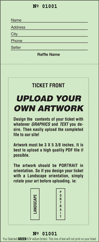 design your own raffle tickets