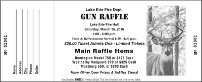 Jumbo Ticket Black LS Style A, One Sided