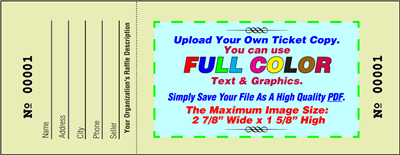 Raffle Tickets, Color - Custom Artwork