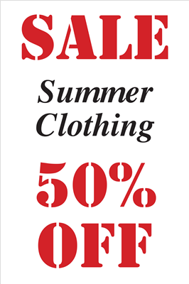 Signs, A Frame - Template #4