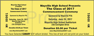 Event Tickets, Black - 9 Lines