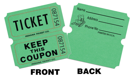 personalized ticket rolls
